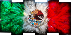 Chris DeRubeisArt titleMexican Flag 38x72