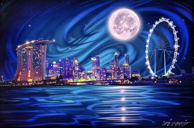 Chris DeRubeisArt titleEpic Singapore Nights 24X36