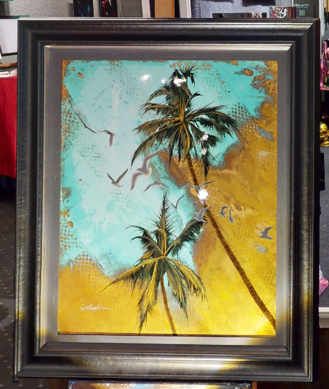 Patrick GuytonArt titlePure Sunset Palms 30x24