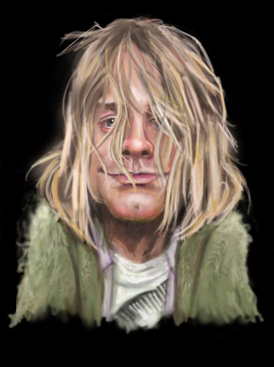 Kevin NealonArt titleKurt Cobain 40x30 Trial Proof