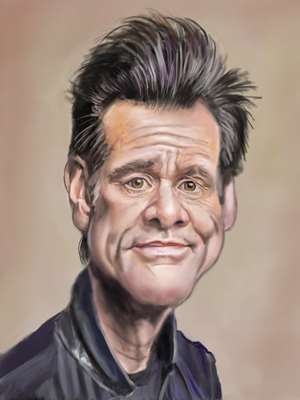 Kevin NealonArt titleJim Carrey 40x30 Trial Proof