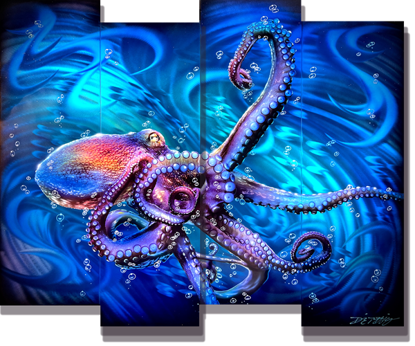 Chris DeRubeisArt title4 Panel What's Kraken Panel 37X44