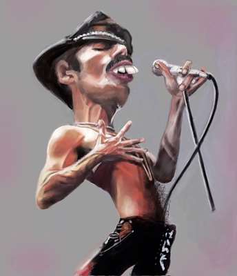 Kevin NealonArt titleFreddie Mercury 46X40